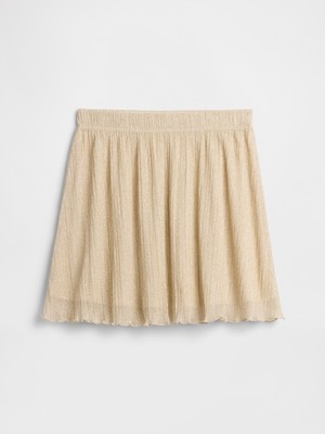 Gap Kız Çocuk Altın Sarısı Pull-On Shine Etek