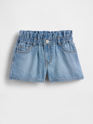 Gap Kız Bebek Açık Mavi Ultrasoft Denim Stride Şort
