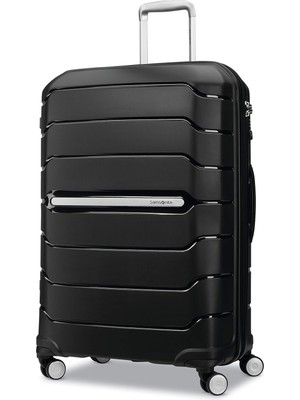 Samsonite Serbest Biçimli Sert Taraf, Çift Döner Tekerlekle Genişletilebilir, Siyah, Kareli-Büyük 28 Inç, Serbest Biçimli Sert Taraf, Çift Döner Tekerlekle Genişletilebilir