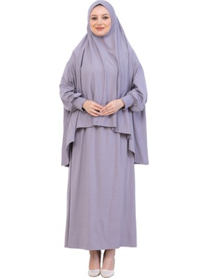 Modish Group Iki Parça Namaz Elbisesi – Uzun Pamuklu Tesettür Giyim Abaya & Başörtüsü Set