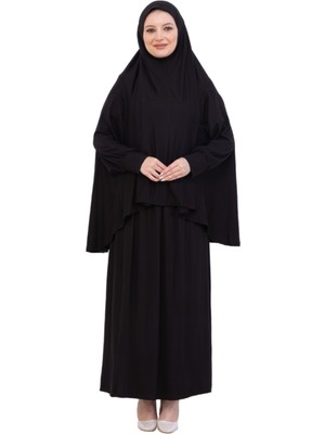Modish Group Iki Parça Namaz Elbisesi – Uzun Pamuklu Tesettür Giyim Abaya & Başörtüsü Set