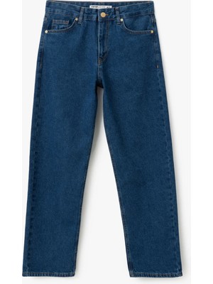 Koton Straight Fit Düz Paça Cepli Denim Pantolon - Straight Fit Jeans
