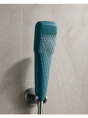 Muraytekno Shower Tıme Renkli Duş Başlığı | Güçlü Su Akışı | Modern Tasarım El Duşu