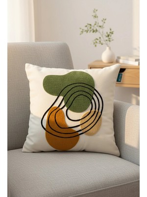 Rolivs Honra Dekoratif Kırlent Kılıfı 47X47 cm Fermuarlı Yıkanabilir (NK2616)