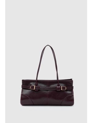 Shule Bags Enyola Vintage Baget Çanta Mürdüm