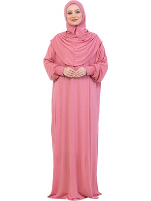 Modish Group Tek Parça Namaz Elbisesi Seti, Viskon Yumuşak Tesettür Abaya, Rahat Hazır Şal Başörtüsü Takım