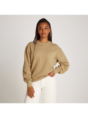 Tommy Hilfiger Kadın Haki Sweatshirt