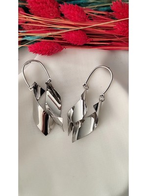 İpar Aksesuar Rüzgar Gülü Metal Silver Küpe