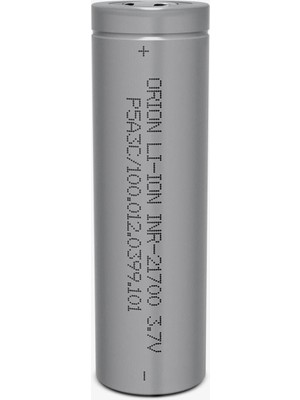 Orion 21700 3.7V 5000mAh Şarj Edilebilir Li-Ion Pil Yüksek Performanslı Enerji Deposu