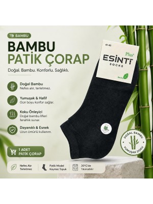 Qulat Erkek Bambu Patik Çorap Tekli – Yumuşak & Dayanıklı