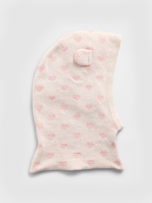 Gap Bebek Pembe Knit Bear Kapüşon