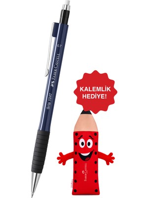 Faber-Castell 1345/47 Versatil Kalem, 0.7 Mm, Navy Blue, Ergonomik Tutuş, Yaylı Uç, Uzun Silgi,kalemlik Hediyeli