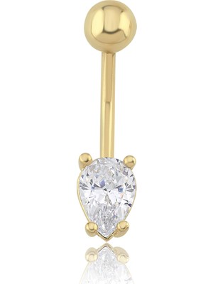 Cherry By Özkonak Dangle Altın Göbek Piercing