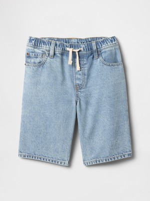 Gap Erkek Çocuk Açık Mavi Pull-On Loose Denim Şort