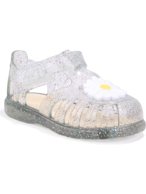 Igor S10322 Tobby Gloss Flor Beyaz  Günlük Kız Çocuk Sandalet