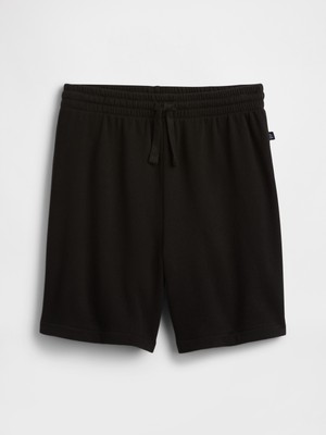 Gap Erkek Çocuk Siyah Relaxed Pull-On Fransız Havlu Kumaş Şort