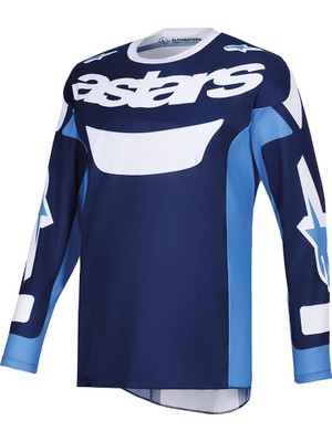Alpinestars Racer Riway Off-Road Motosiklet Jerseyi Beyaz  Siyah