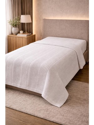 Bella Home Tek Kişilik Pamuklu Petek Pike | 160X220 cm | Hafif & Nefes Alabilir | Yazlık ve Konforlu