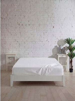 Sofline Battal Boy Pamuklu Lastikli Çarşaf, Ranforce Battal Boy Fitted Çarşaf(180x200+20 cm)