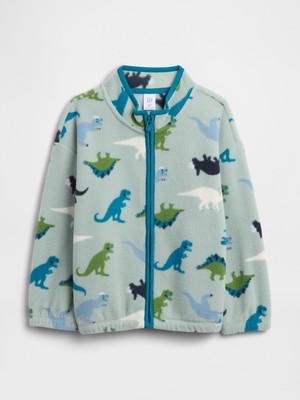 Gap Erkek Bebek Yeşil Gap Fermuarlı Fleece Sweatshirt