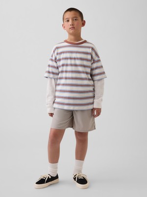 Gap Erkek Çocuk Gri Gapfit Quick-Dry Şort
