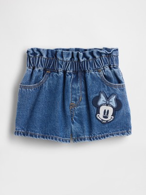 Gap Kız Bebek Mavi Stride Denim Şort