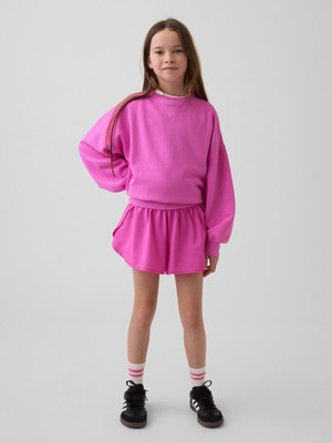 Gap Kız Çocuk Pembe Çocuk Hızlı Kuruyan Kelebek Etekli Koşu Şortları