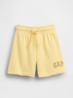 Gap Erkek Bebek Sarı Logo Pull-On Fransız Havlu Kumaş Şort