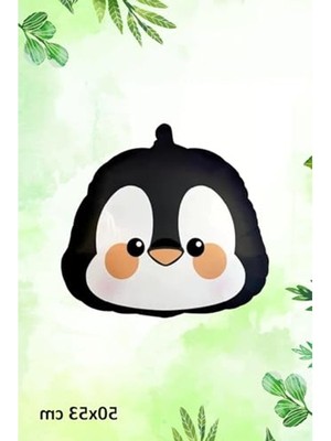 Aesco Penguen Kafası Folyo Balon Penguen Balon