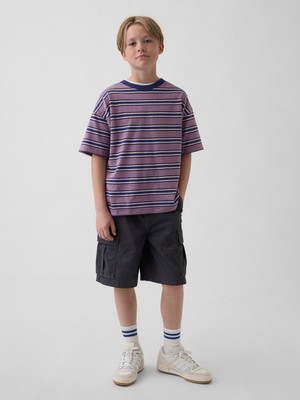 Gap Erkek Çocuk Lacivert Relaxed Easy Kargo Şort