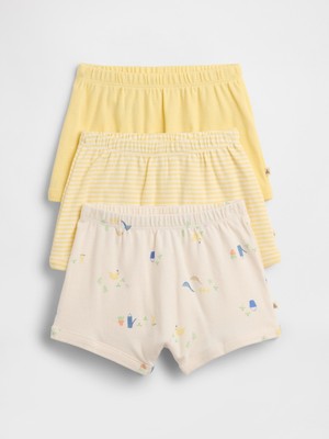 Gap Bebek Sarı Pull-On Şort (3’lü)