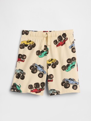 Gap Erkek Bebek Krem Babygap Baskılı Jersey Pull-On Şortlar
