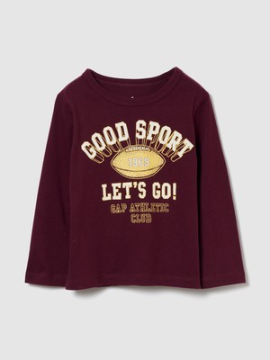 Gap Erkek Bebek Bordo Mix & Match Grafik Baskılı T-Shirt