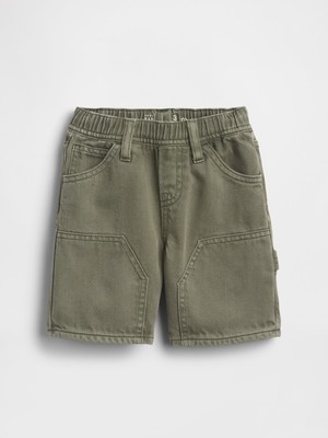 Gap Erkek Bebek Haki Ultrasoft Denim Pull-On Carpenter Şort