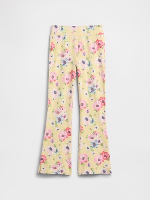 Gap Kız Çocuk Sarı Kids Pull-On Stretch Jersey Flare Leggings