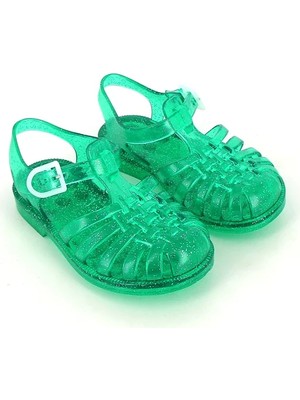 Meduse Sun Vert Paillete - Yeşil Çocuk Sandalet