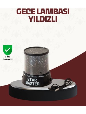 Nevamel® Galaxy Efektli LED Projektör Taşınabilir Yıldız Gece Lambası
