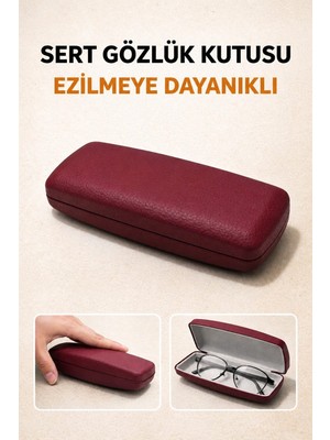 Revival Frames Kare Gözlük Kabı Optik Çerçeve Için (Sert) Silme Bezi Hediyeli (Gözlük Dahil Değildir)