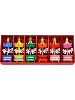 Linalp Atlı Karınca Yılbaşı Ağacı Süsü 6'lı Set Nostaljik Dekoratif Hediyelik Çam Ağacı Süsü Dekoru Seti Tr B690023121945 Yılbaşı Süsü