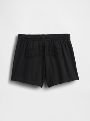 Gap Kız Çocuk Siyah Vintagesoft Terry Relaxed Sweat Şort