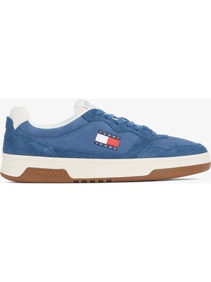 Tommy Hilfiger Cupsole Suede Erkek Mavi Sneaker