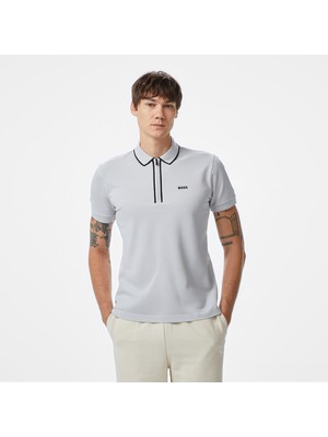 Boss Philix Tape Erkek Gri Polo