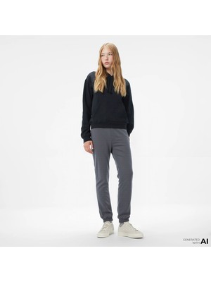 Lacoste Kadın Straight Fit Koyu Gri Eşofman Altı