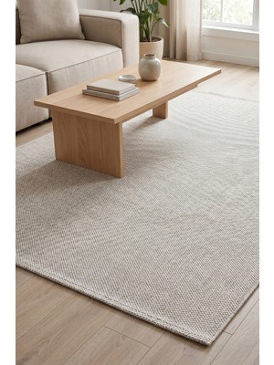 Tch Home Living Lys Bukle Krem Modern Yumuşak Jüt Taban Dokuma Halı Salon Mutfak Oturma Odası Koridor Yolluk Çocuk Odası Halısı 04300