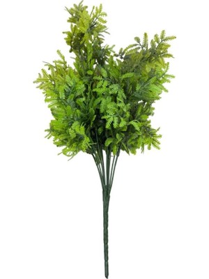 Nettenevime Yapay Çiçek Mimoza Yapraklı 45CM Demet Garnitür Yeşil Aradal Dekoratif Yapay Bitki