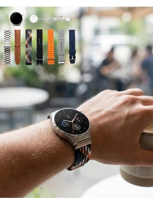 Masa Dostu Akıllı Saat 7 Kordonlu Bluetooth Arama Nabız Takip ve Spor Modlu Çok Fonksiyonlu Tdms-07