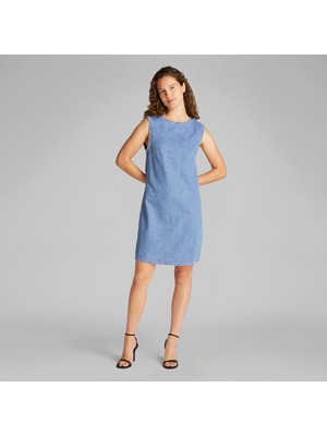 Calvin Klein Kadın Lacivert Elbise