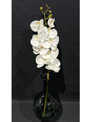 Greeneye Home Yapay Beyaz Islak Orkide 100 cm