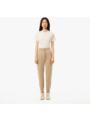 Lacoste Kadın Regular Fit Bej Eşofman Altı