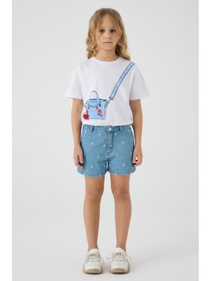 Tyess Bg Store Kız Çocuk Denim Şort